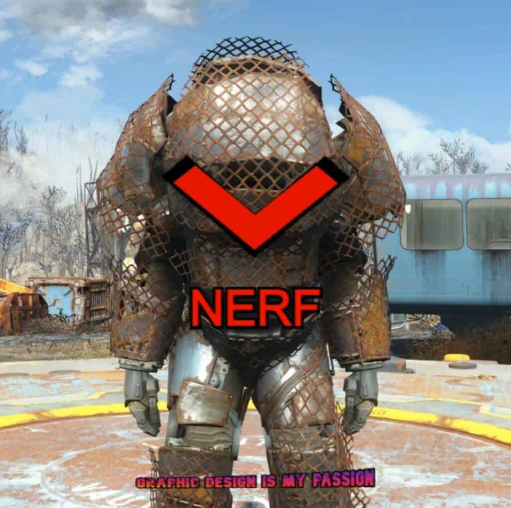 Overboss Power Armor Nerf - Fallout 4 Mod